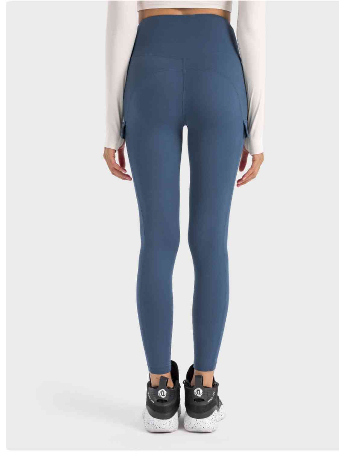 Wide Waistband Sports Leggings with Pockets | Available in 3 Colors